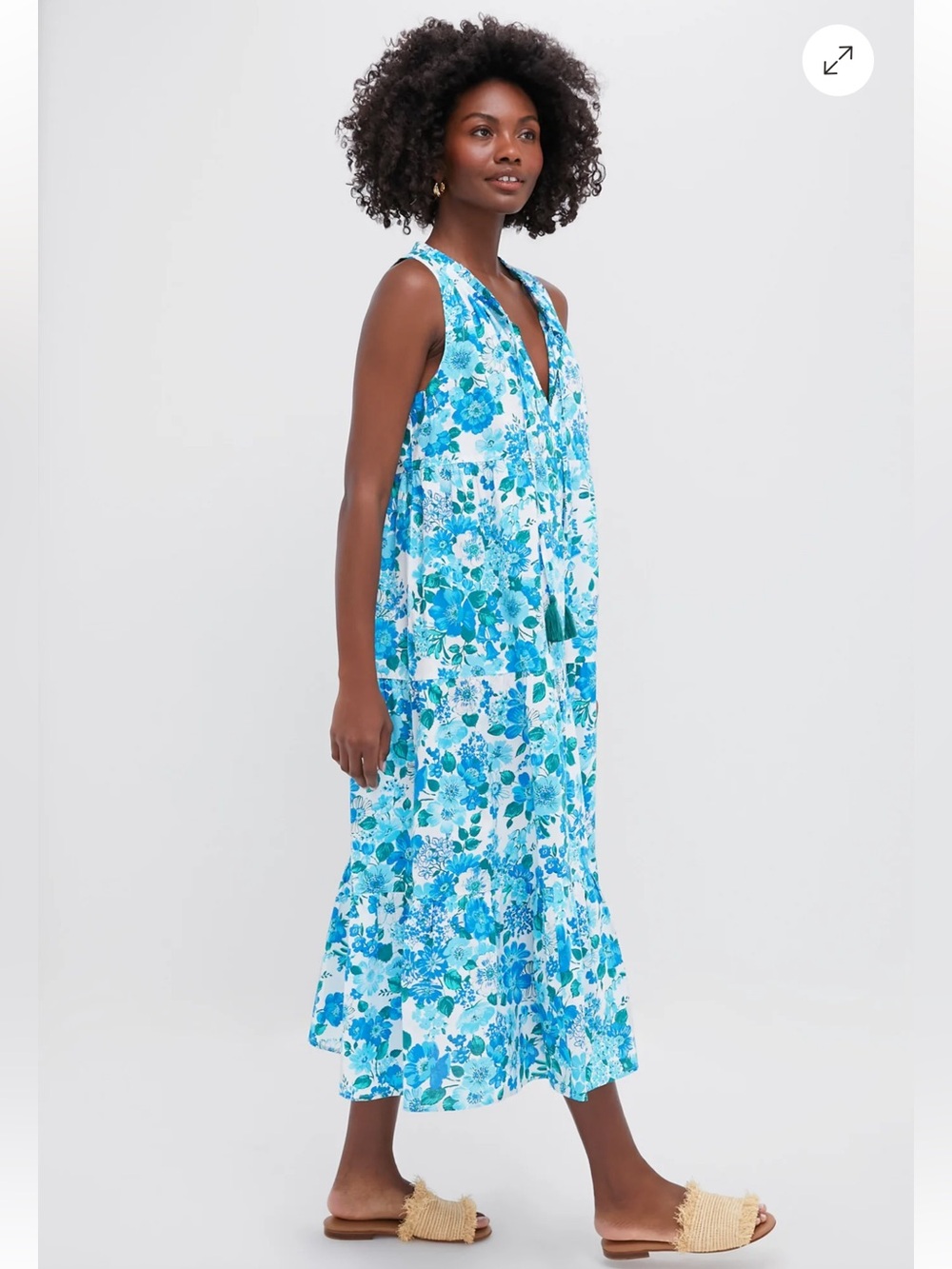 Tuckernuck beach Blooming Garden Salty Paloma Caftan XL